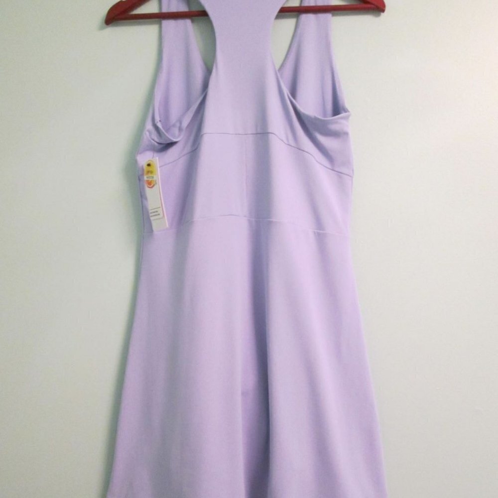 90 DEGREES BY REFLEX-Nudetech Racerback Tennis Dress-Lavender-L-NWT - Picture 4 of 15